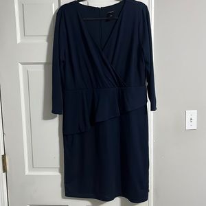 Ann Taylor Navy Blue Dress Size 14